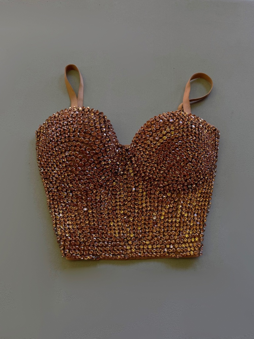 Windsor Rhinestone Bustier Corset Top XS